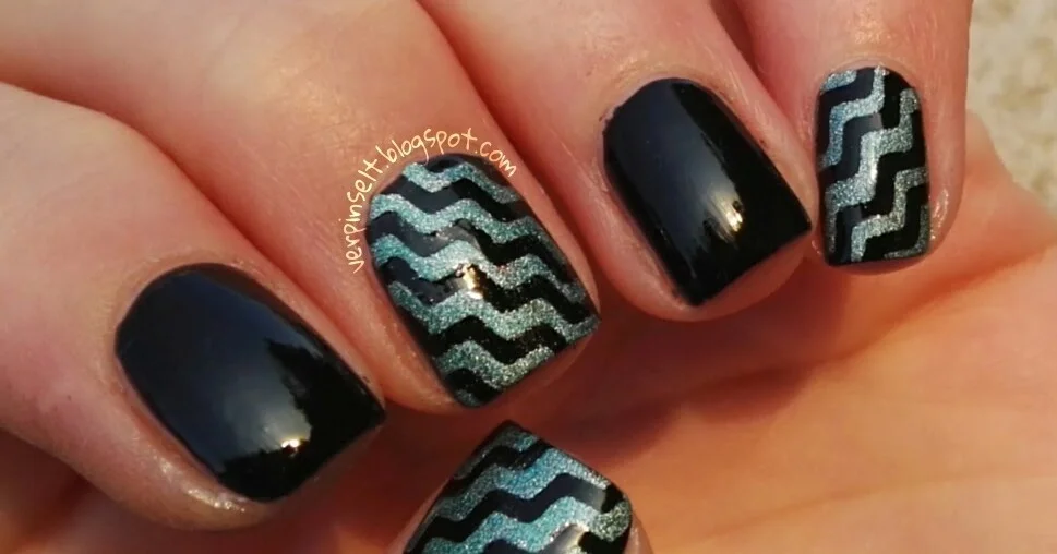 Огляд Nail Art з використанням Zick Zack Tape